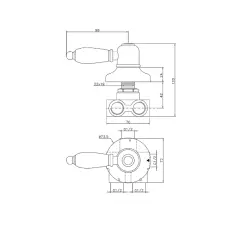 Huber Croisette Torneira de Desvio Cromada 1/2 CS00027021
