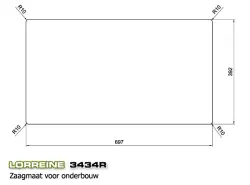 Lorreine LOR3434R Luxo pia dupla de aço inoxidável 3434cm montagem nivelada, montagem inferior e montagem superior 1150178232