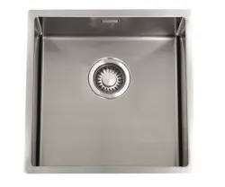 ABK Bingara 40fvi pia de aço inoxidável 40x40cm instalação nivelada, instalação inferior e instalação superior BIN40FVI