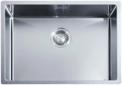 Pia de aço inoxidável ABK Bingara 55x40cm montagem nivelada, embutida e sobreposta BIN55FVI