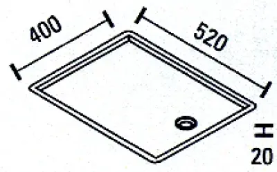 ABK Bingara aço inoxidável escorredor de louça 52x40cm embutimento plano BIN52FVI