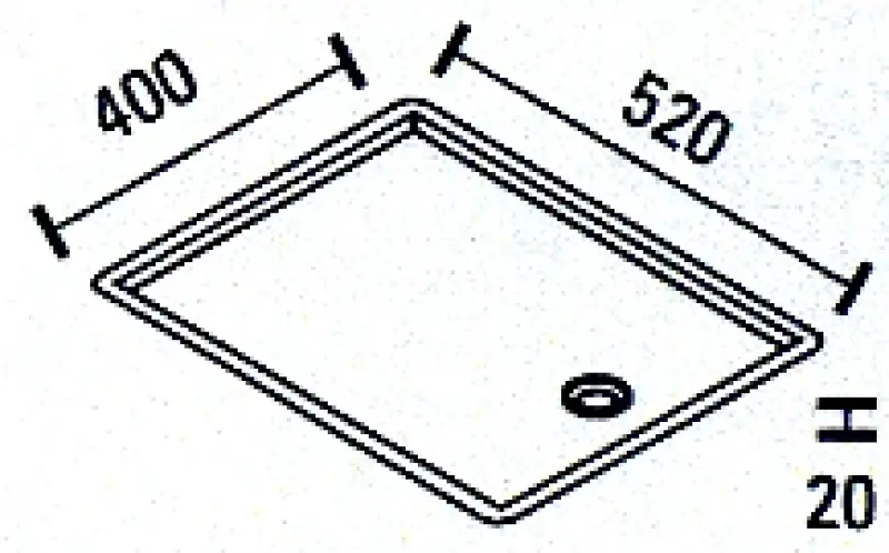 ABK Bingara aço inoxidável escorredor de louça 52x40cm embutimento plano BIN52FVI