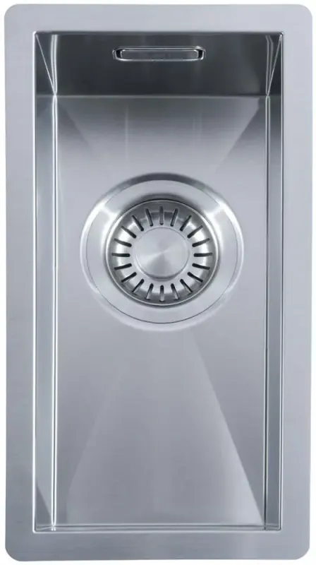 ABK Baronga pequena pia de aço inoxidável 16x34 cm para instalação nivelada, instalação inferior e instalação superior BAR16FVI