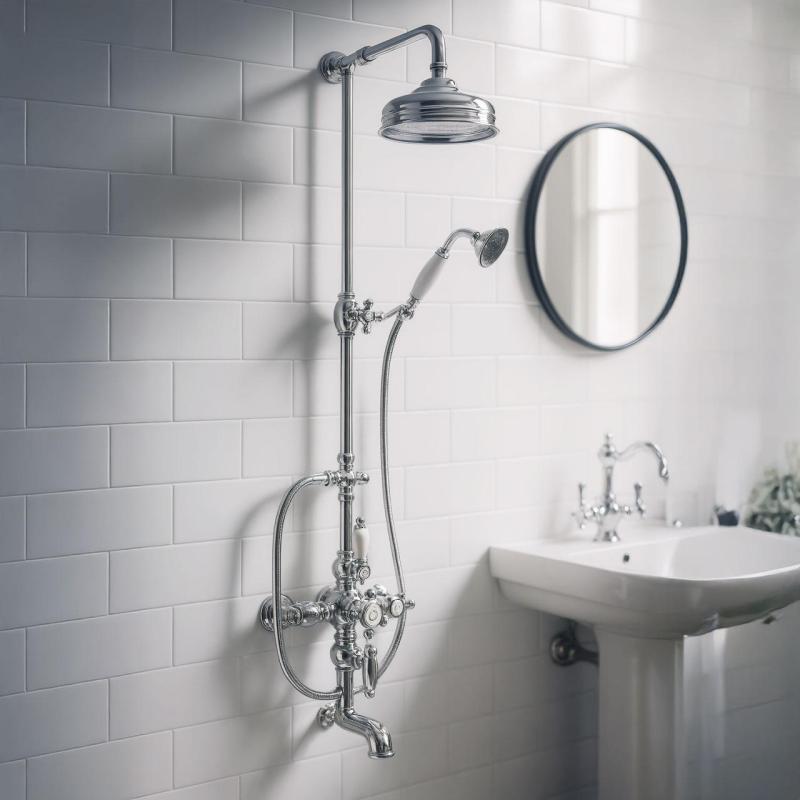 Huber Victorian Conjunto de Banho/Duche Termostático 30cm Aço Inoxidável 592.VN31H.AC