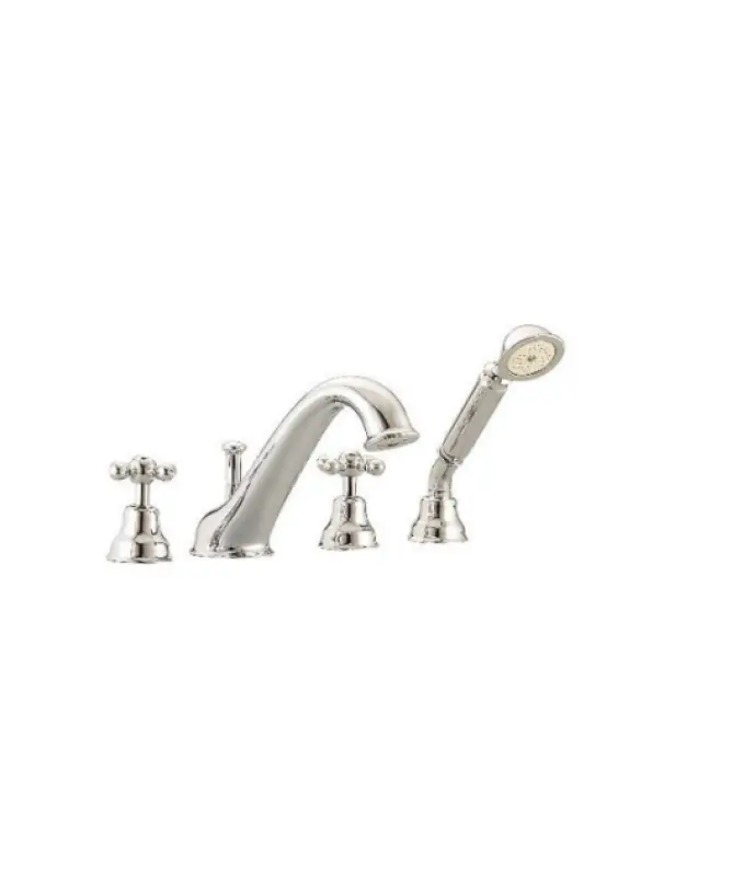 Cisal Arcana Ceramic Misturador para Banheira de 4 Furos Montagem na Borda da Banheira 3/4" Bronze AC00026427