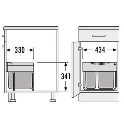 Hailo Tandem S 2 Lixeira 1153449212