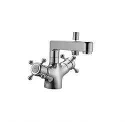 Huber Victorian Termostática Torneira de Banheira para Montagem na Borda da Banheira Aço Inoxidável VTT620102A