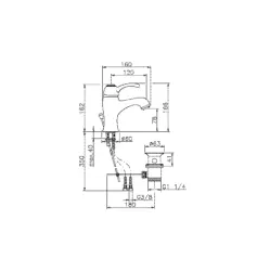 Misturador de Pia Vitoriano Huber Bronze VM00051027