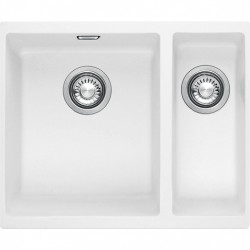 Franke Sirius 2 S2D 160 uma e meia 1,5 pia branca de plástico 53,5x41cm embutida 125.0252.219