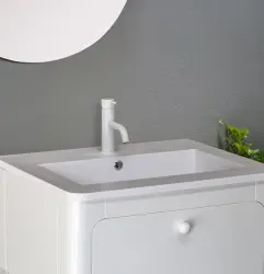 Waterevolution Flow torneira de lavatório fosca branca T110BR