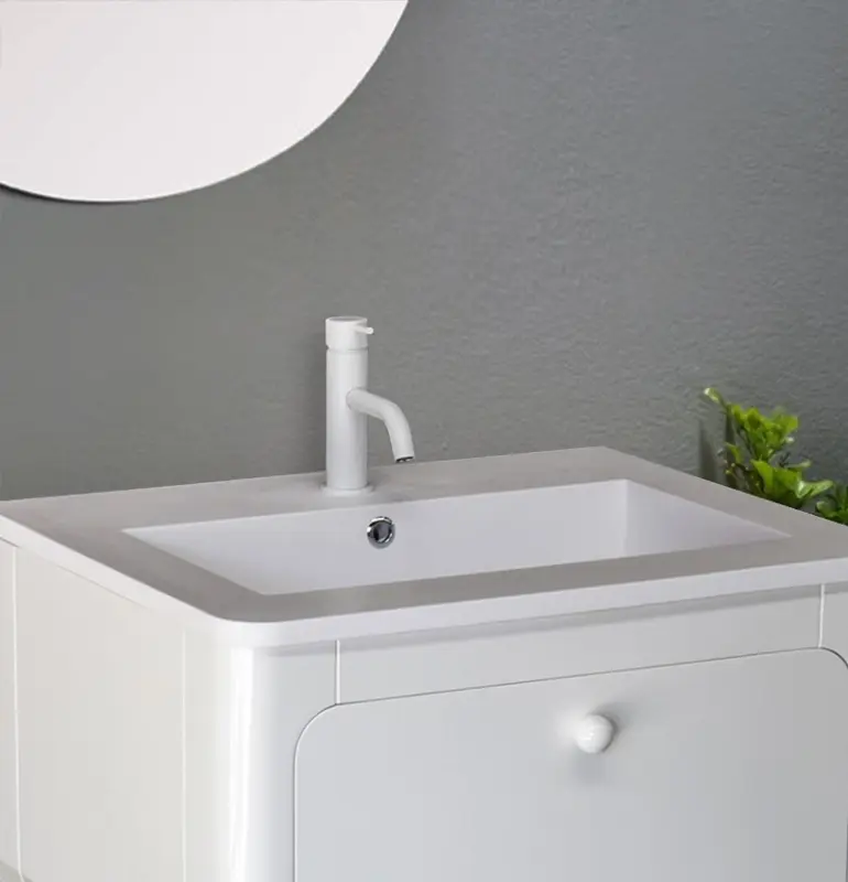 Torneira para lavatório Watervolution Flow branco mate T110BR