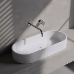 Waterevolution Flow misturador embutido para lavatório cromado com bica de 25cm T116B01-25