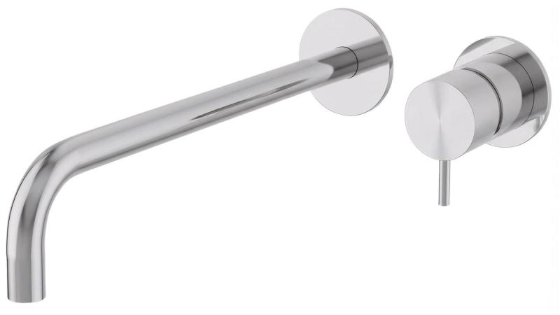 Torneira de lavatório embutida Waterrevolution Flow cromada com bico de 25 cm T116B01-25