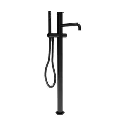 Waterevolution Flow torneira de banheira independente com ducha manual preto fosco T133PR