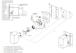 Waterevolution Flow embutido termostato de chuveiro com 2 saídas cromo T132TB01