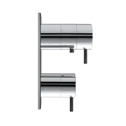 Waterevolution Flow embutida termostática para chuveiro com 3 saídas branco fosco T136TBBR
