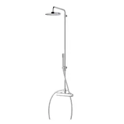 Waterevolution Flow combinação de chuveiro com termostato e chuveiro de teto cromado T141T01