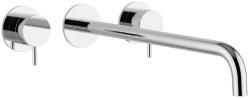 Waterevolution Flow 3-orifícios torneira de lavatório embutida cromo com bica de 25cm 1208511212