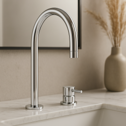 Torneira de lavatório Waterrevolution Flow de 2 furos cromada T112U01