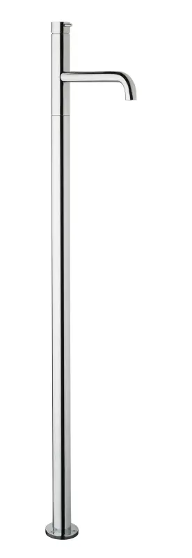 Waterevolution Flow Floor standing washbasin mixer with automatic stop & go valve Black T113PR