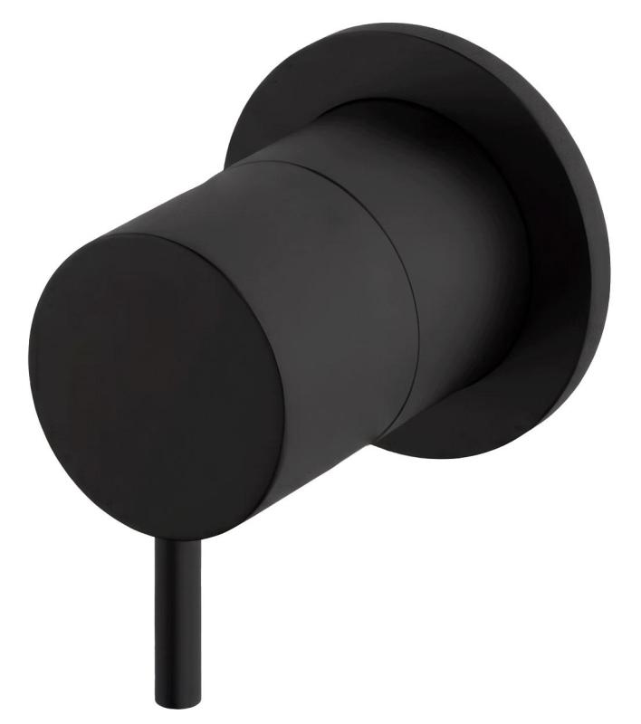 Waterevolution Flow Consealed washbasinmixer with easy box and automatic stop & go valve, built-in + external parts Black T118BPR