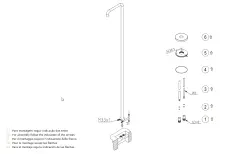 Waterevolution Flow chuveiro de piscina coluna de duche apenas água fria aço inoxidável escovado T145IE