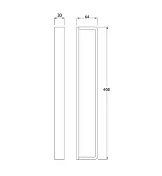 Waterevolution Deep suporte vertical para toalhas 40cm cromado A21601