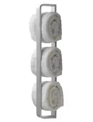 Waterevolution Deep suporte vertical para toalhas 40cm preto fosco A216PR