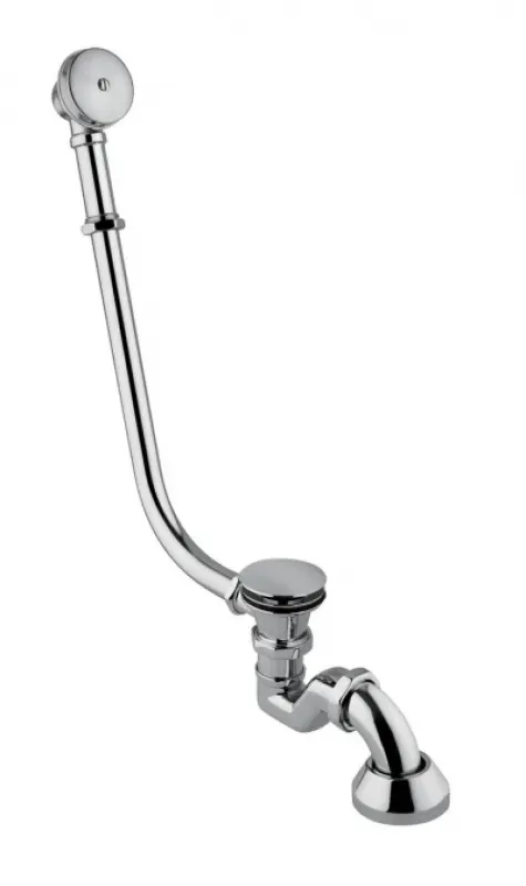 PB bath drain with push-open plug for freestanding bath, gold 1208677052