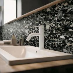 Waterevolution Flow torneira de pia fosca branca T1101ABR