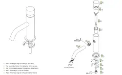 Waterevolution Flow Torneira de Lavatório com Fechamento Automático Branco Fosco T110TPBR