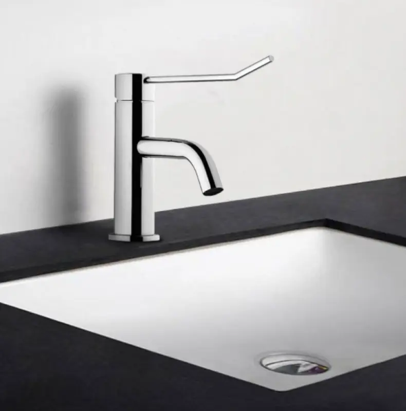 Waterevolution Flow Washbasin hospital mixer with automatic stop & go valve Chrome T11101
