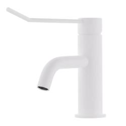 Waterevolution Flow torneira de lavatório incl. click plug branco fosco T111BR