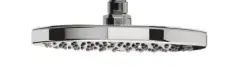 Waterevolution Flow chuveiro de teto 200mm preto fosco T1643PR
