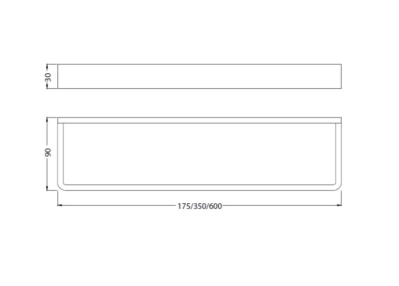 Waterevolution Deep toalheiro 60 cm branco fosco A212BR