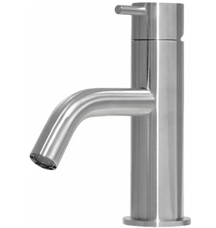 Torneira baixa para lavatório Waterrevolution Flow em aço inoxidável T110IE