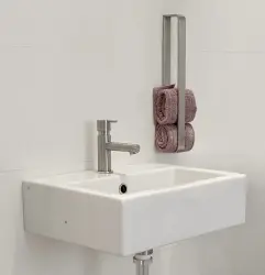 Waterevolution Deep suporte vertical para toalhas 40cm Aço Inoxidável A216IE