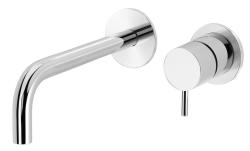 Torneira de lavatório embutida Watervolution Flow cromada com bico de 15 cm T116B01-15