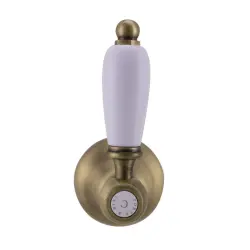 PB torneira clássica embutida com alavanca branca Bronze 1208854662