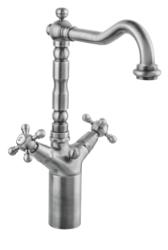 PB torneira clássica elevada para lavatório com manípulos em estrela, bico de 18 cm, Bronze 1208854992