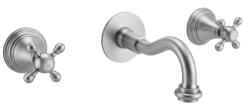 PB clássico misturador de parede embutido com maçanetas em forma de estrela, bico de 16 cm em aço inoxidável 1208855062.