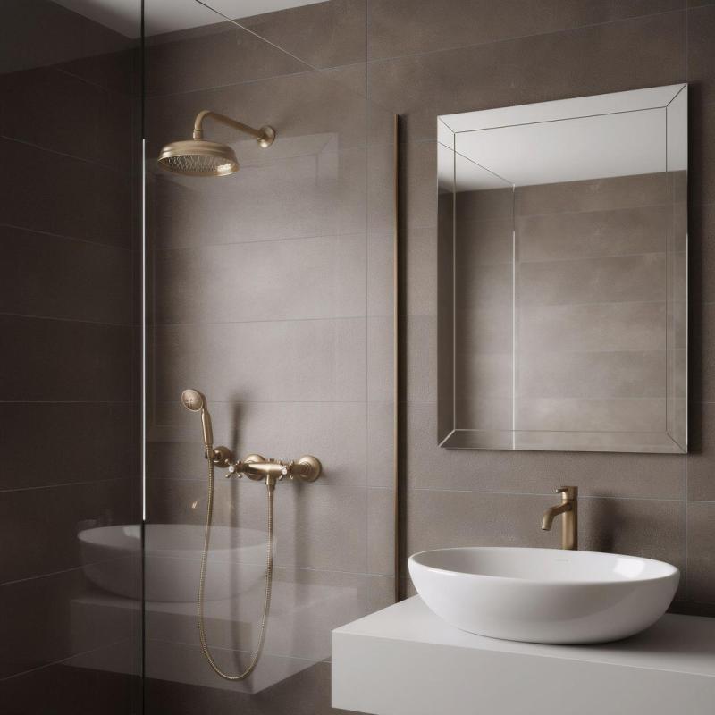 Conjunto de chuveiro clássico PB com torneira e botões em estrela, incluindo ducha de mão, Bronze 1208855282