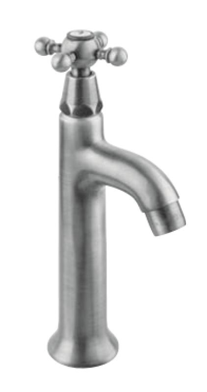 PB Classic washbasin tap with star handle cold water stainless steel 1208855552