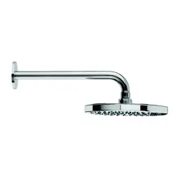 Waterevolution Flow chuveiro de cabeça 200mm com ligação à parede Latão Escovado T1641LE