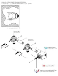Waterevolution Flow misturador termostático embutido para chuveiro com 2 registros, latão escovado 1208916452