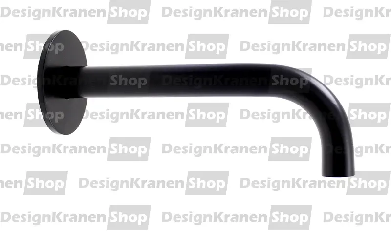 Waterevolution Flow thick spout matt black 19cm T1671-19PR