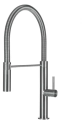Lorreine Ribble torneira de cozinha com bica flexível em aço inoxidável 1208920477