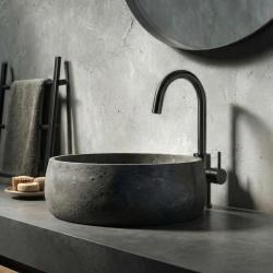 Waterevolution Flow torneira de lavatório modelo alto PVD gun metal T1121FUGME