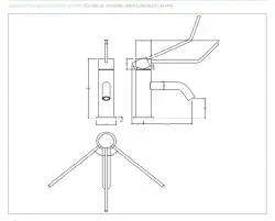 Waterevolution Flow torneira de lavatório incl. click plug PVD cobre escovado T111CPE