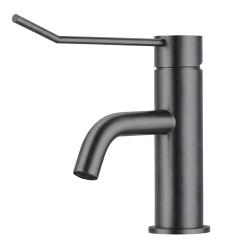 Waterevolution Flow torneira de lavatório incl. click plug PVD gun metal T111GME